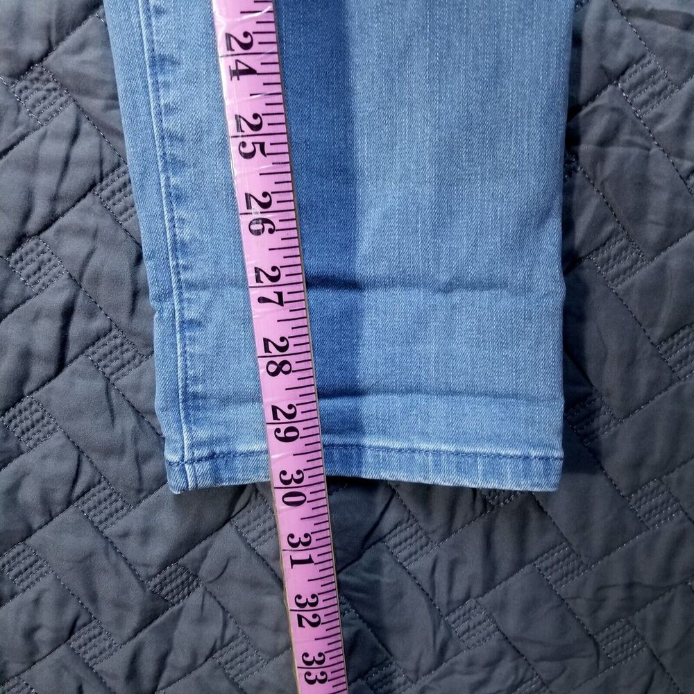 Ann Taylor Factory Jeans Womens Size 4 Blue‎ Slim Straight Light Wash Denim - Picture 5 of 11